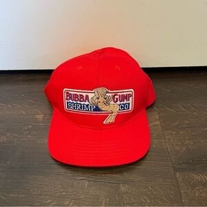 Bubba Gump Shrimp Co Red Embroidered Snap Back Cap Forrest Gump adjustable Hat